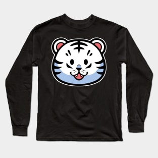 Cute White Tiger - available bengal too Long Sleeve T-Shirt